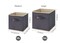 13 inch Cube Storage Bins, Storage Cubes Foldable Decorative Fabric Set of 8, Grey